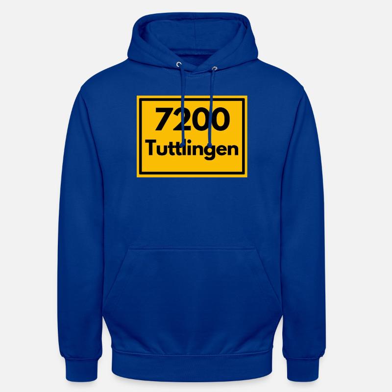 OLD POSTCODE POSTCODE RETRO 7200 TUTTLINGEN - Unisex Hoodie - bright royal