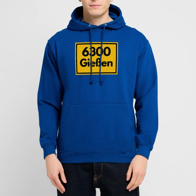 OLD POSTCODE ZIP CODE RETRO 6300 GIESSEN Unisex Hoodie