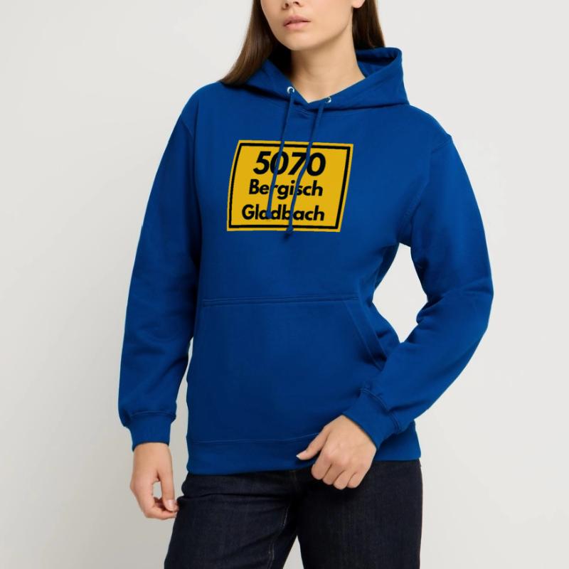 OLD POSTCODE POSTCODE RETRO 5070 BERGISCHGLADBACH Unisex Hoodie