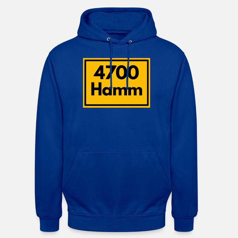 OLD POSTCODE POSTCODE RETRO 4700 HAMM - MAXIMARE - Unisex Hoodie - bright royal