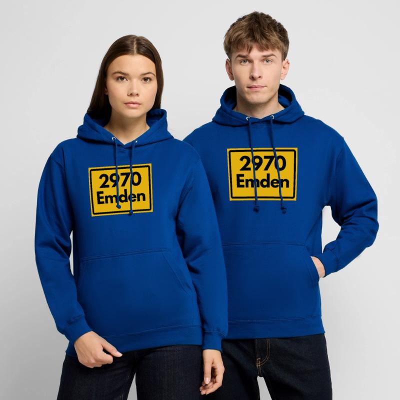 OLD POSTCODE ZIP CODE RETRO ⚓ 2970 Emden Moin moin Unisex Hoodie
