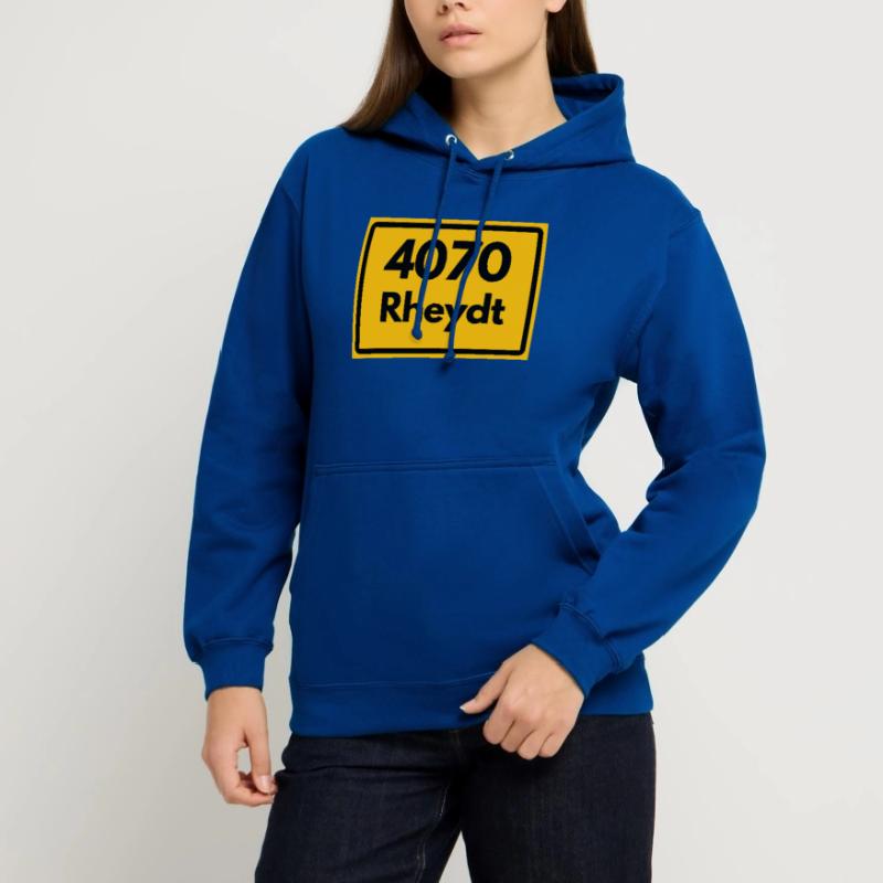OLD POSTCODE POSTCODE RETRO 4070 RHEYDT – SCHLOSS Unisex Hoodie