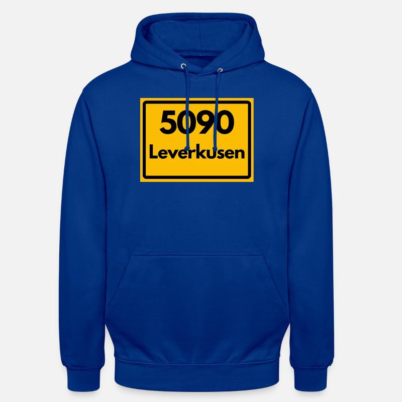 OLD POSTCODE POSTCODE RETRO 5090 LEVERKUSEN - Unisex Hoodie - bright royal