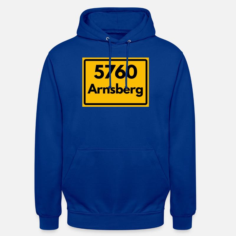 OLD POSTCODE POSTCODE RETRO 5760 ARNSBERG - Unisex Hoodie - bright royal