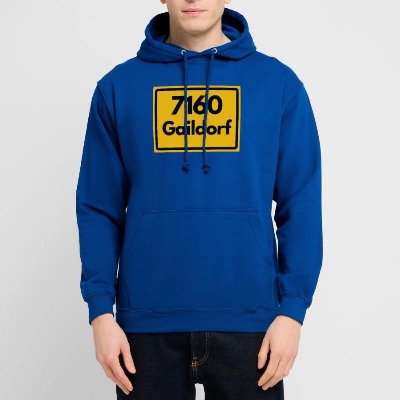 OLD POSTCODE POSTCODE RETRO 7160 GAILDORF HEIMAT Unisex Hoodie