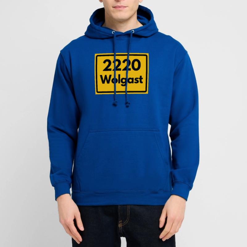 OLD POSTCODE POSTCODE RETRO 2220 WOLGAST HEIMAT Unisex Hoodie
