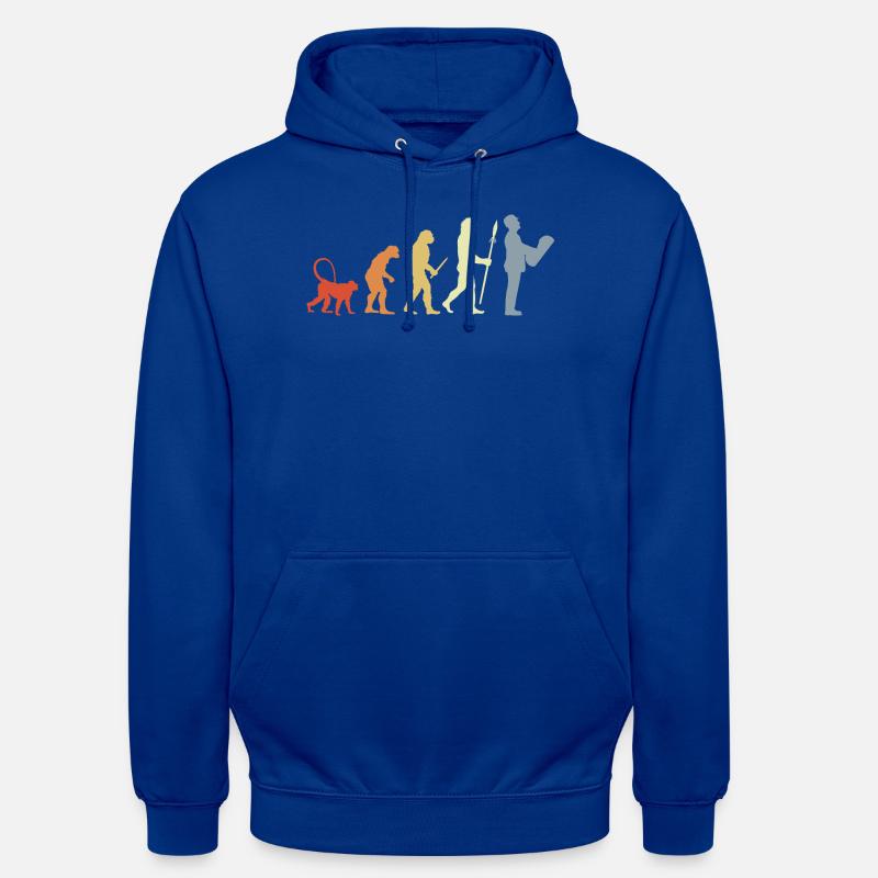 Évolution de l’architecte - Sweat-shirt à capuche unisexe - bleu royal