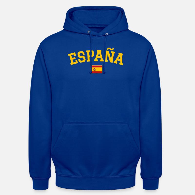 Conception du drapeau de l’Espagne - Sweat-shirt à capuche unisexe - bleu royal