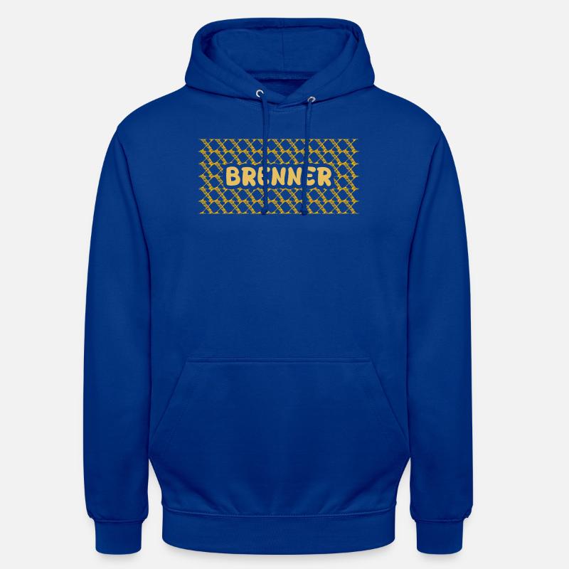 Burner Yellow Net Pattern - Unisex Hoodie - bright royal