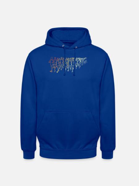 Läufer Retro-Stil - Unisex Hoodie - Royalblau