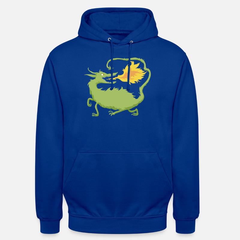 Feuerdrache - Unisex Hoodie - Royalblau