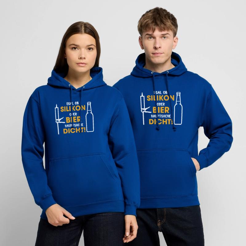 Silikon oder Bier – Hauptsache dicht Unisex Hoodie