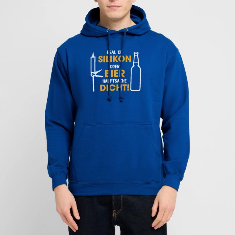 Silikon oder Bier – Hauptsache dicht Unisex Hoodie
