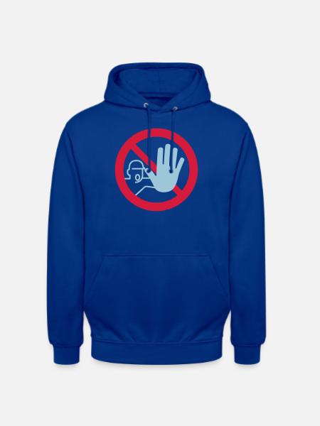 signs do not enter - Unisex Hoodie - Royalblau