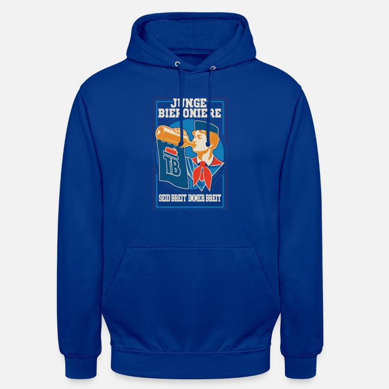 Seid breit immer breit, Junge Bieroniere - Unisex Hoodie - Royalblau