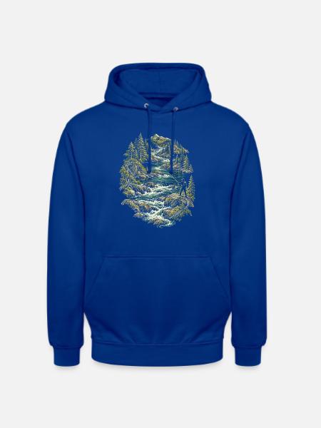 Fliegenfischen Fliegenangler - Unisex Hoodie - Royalblau