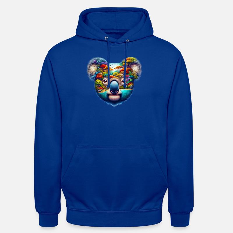 Koala - Sweat-shirt à capuche unisexe - bleu royal