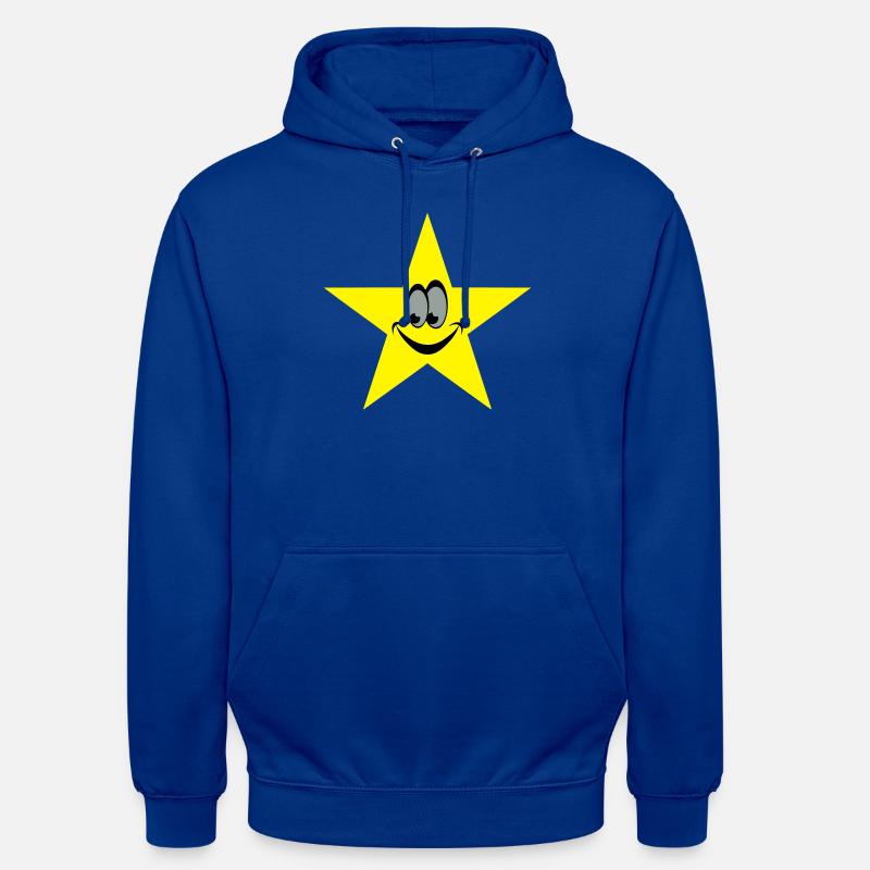 star smiley - Sweat-shirt à capuche unisexe - bleu royal
