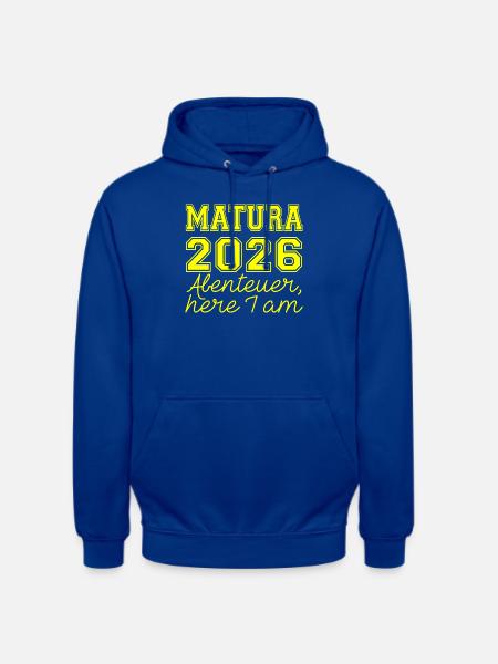 Matura 2026 Spruch - Unisex Hoodie - bright royal