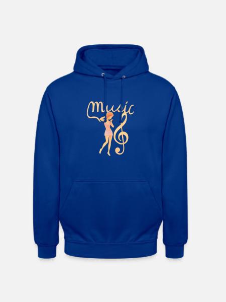 Tänzer mit Violinschlüssel - Unisex Hoodie - Royalblau