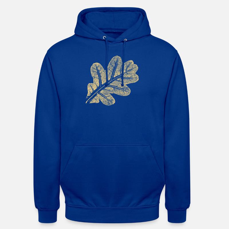 Blatt Eiche / Eichenblatt - Natur Design - Unisex Hoodie - Royalblau