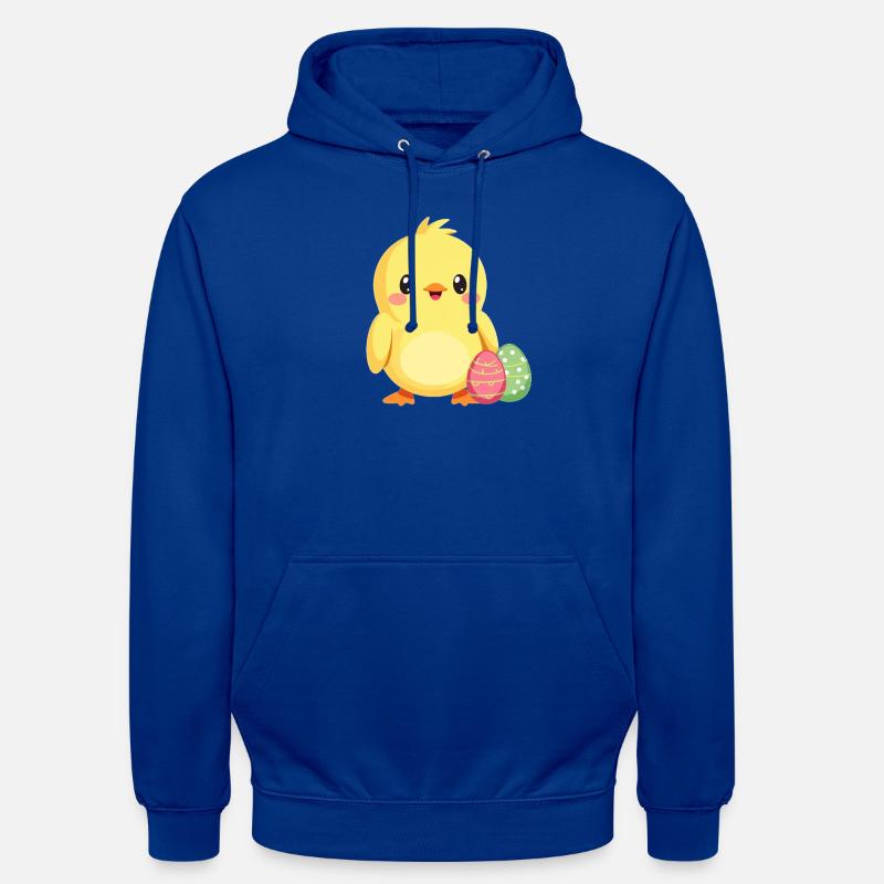 Pulcini a Pasqua - Felpa con cappuccio unisex - blu royal