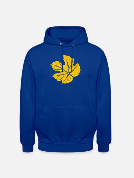 Weinblatt / Blatt Weinrebe - Botanisch - Unisex Hoodie - Royalblau