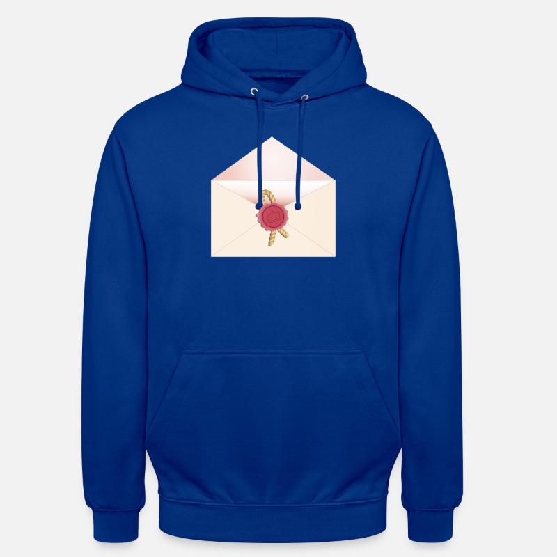 opened envelope with seal - Unisex Hoodie - bright royal