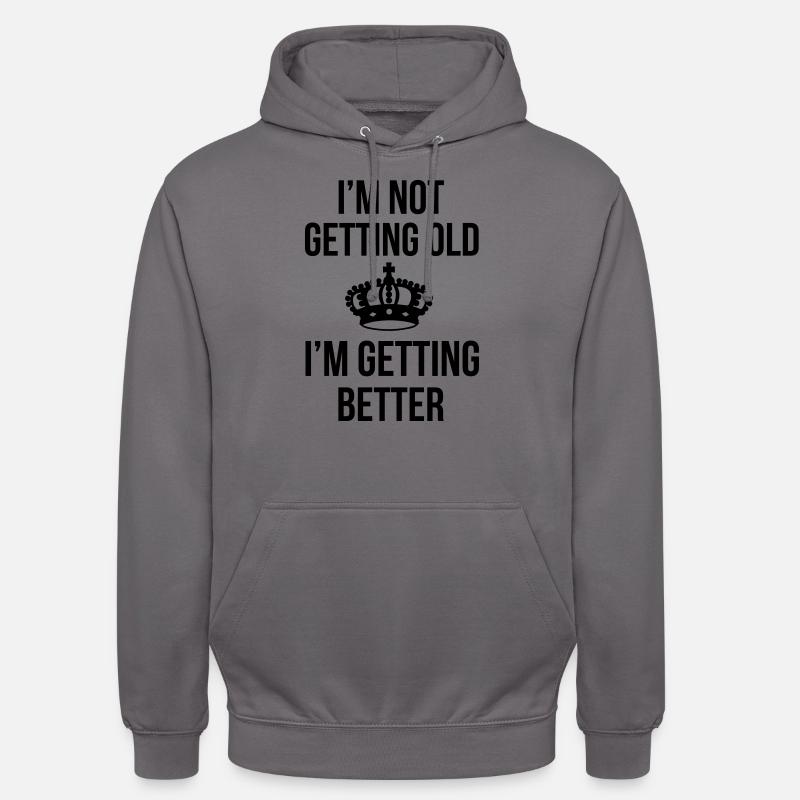 Getting Old - Sweat-shirt à capuche unisexe - gris éléphant