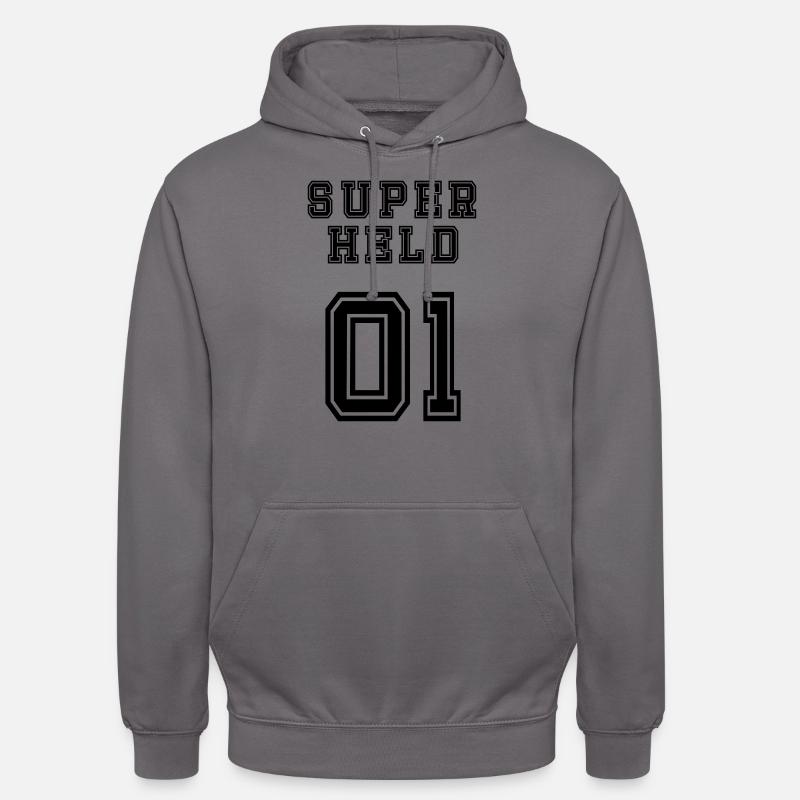 Superheld - Unisex Hoodie - Mittelgrau