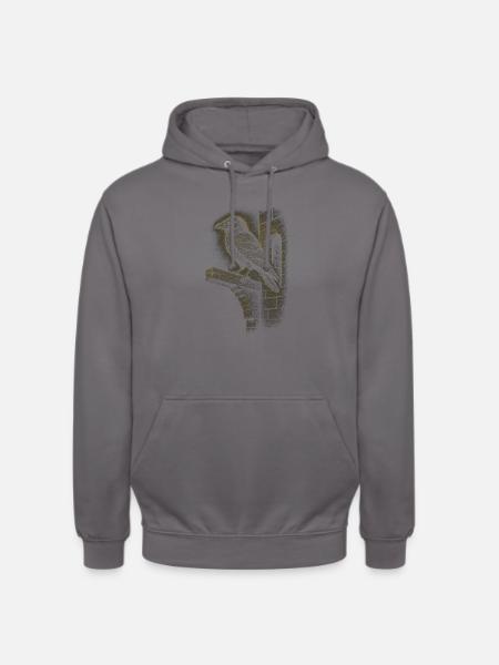 Rabe Balken - Unisex Hoodie - Mittelgrau