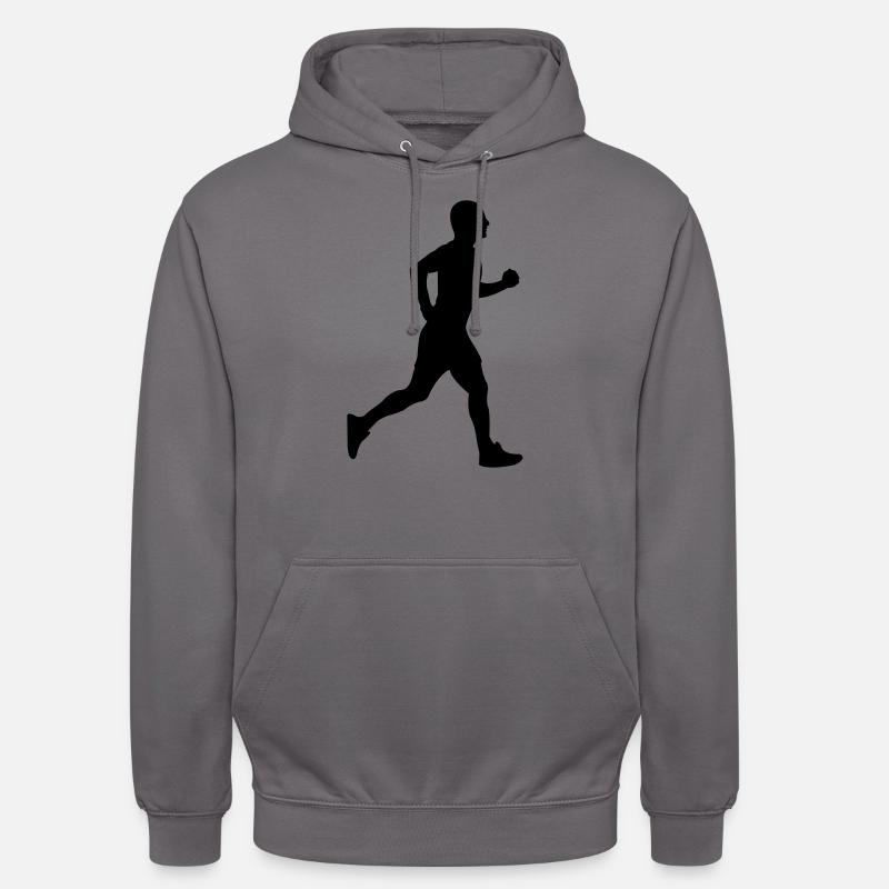 laeufer - Sweat-shirt à capuche unisexe - gris éléphant