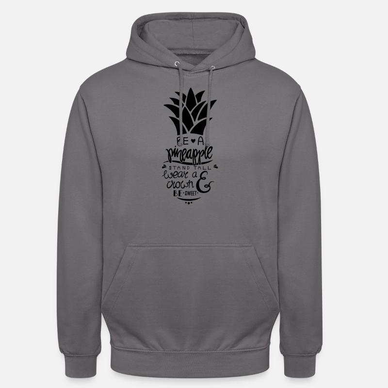Be A Pineapple - Sweat-shirt à capuche unisexe - gris éléphant