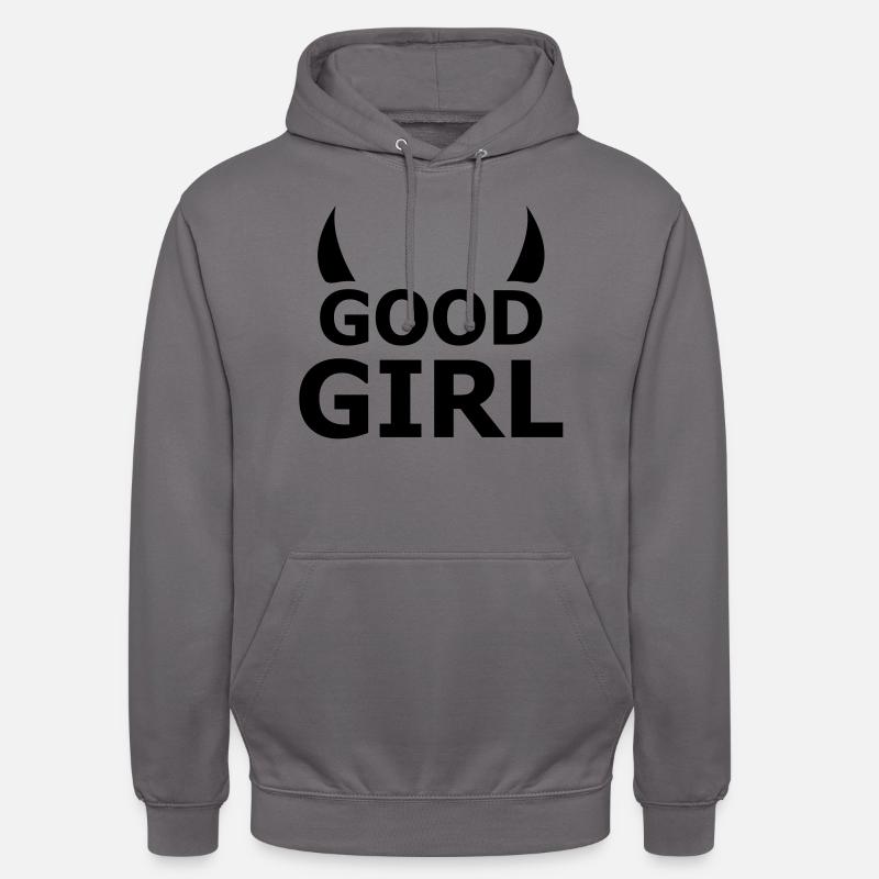 good girl - Sweat-shirt à capuche unisexe - gris éléphant