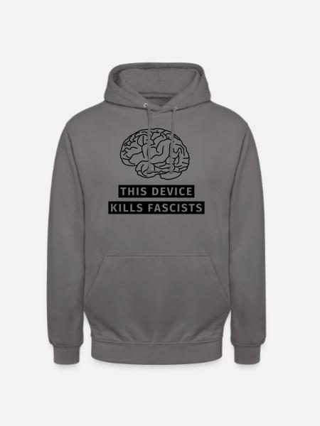 Antifaschismus Antirassismus - Unisex Hoodie - Mittelgrau