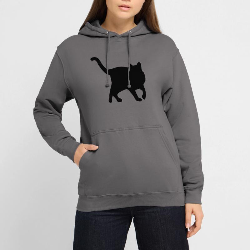 Exécution de chat Sweat-shirt à capuche unisexe