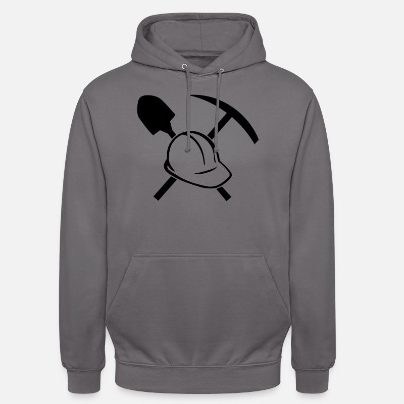 Outil de construction - Sweat-shirt à capuche unisexe - gris éléphant