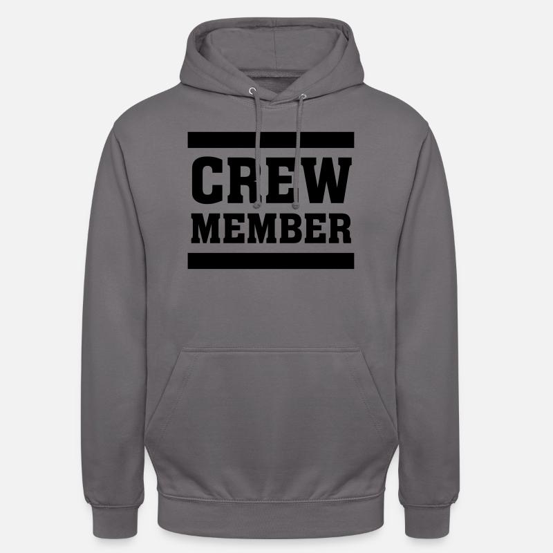 Crew Member - Sweat-shirt à capuche unisexe - gris éléphant