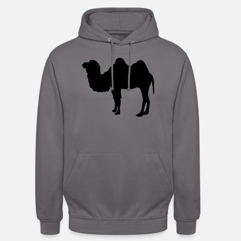 kamel - Sweat-shirt à capuche unisexe - gris éléphant