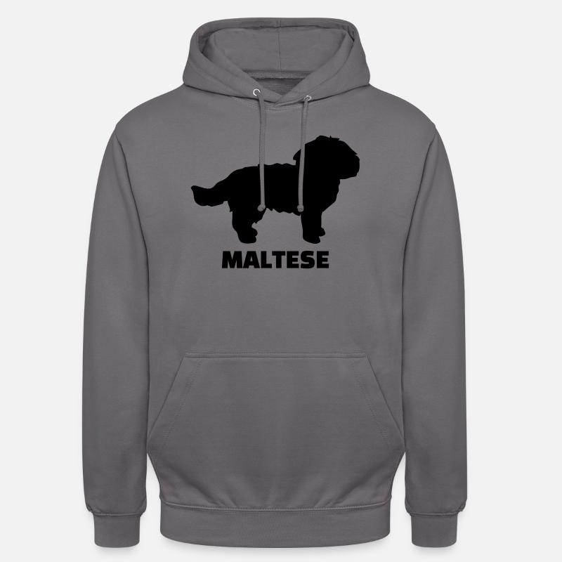 Bichon - Sweat-shirt à capuche unisexe - gris éléphant