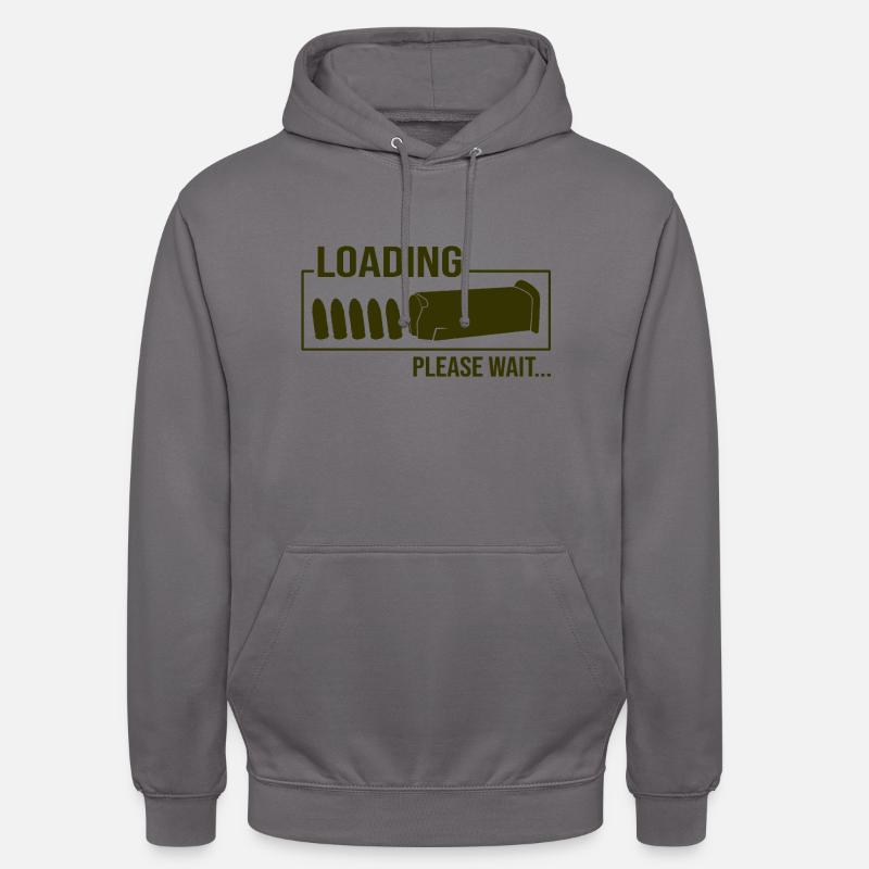 Loading Bullet Please Wait - Sweat-shirt à capuche unisexe - gris éléphant