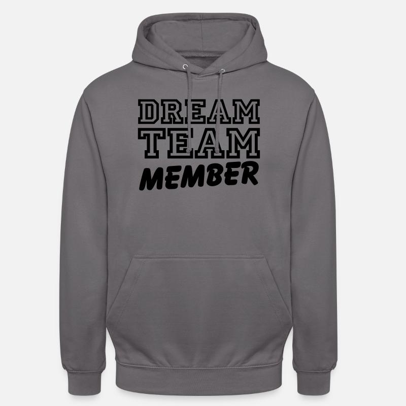 Dream Team Member - Sweat-shirt à capuche unisexe - gris éléphant