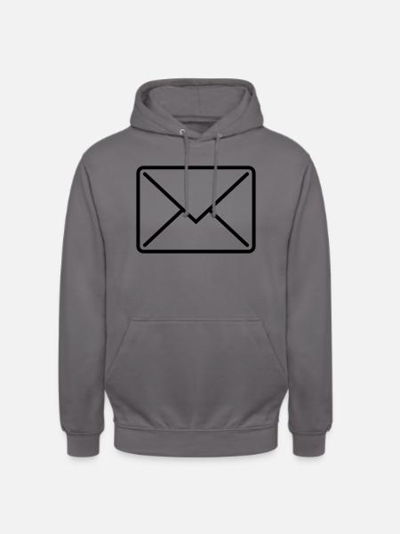 briefumschlag_icon1 - Unisex Hoodie - elephant grey