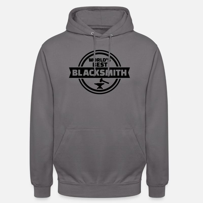 World’s best blacksmith - Sweat-shirt à capuche unisexe - gris éléphant