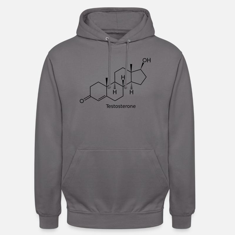 Testosterone - Sweat-shirt à capuche unisexe - gris éléphant