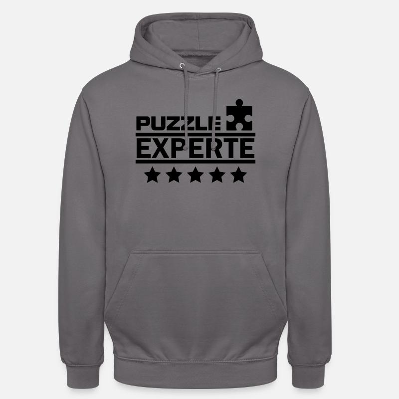 puzzle experte - Unisex Hoodie - Mittelgrau