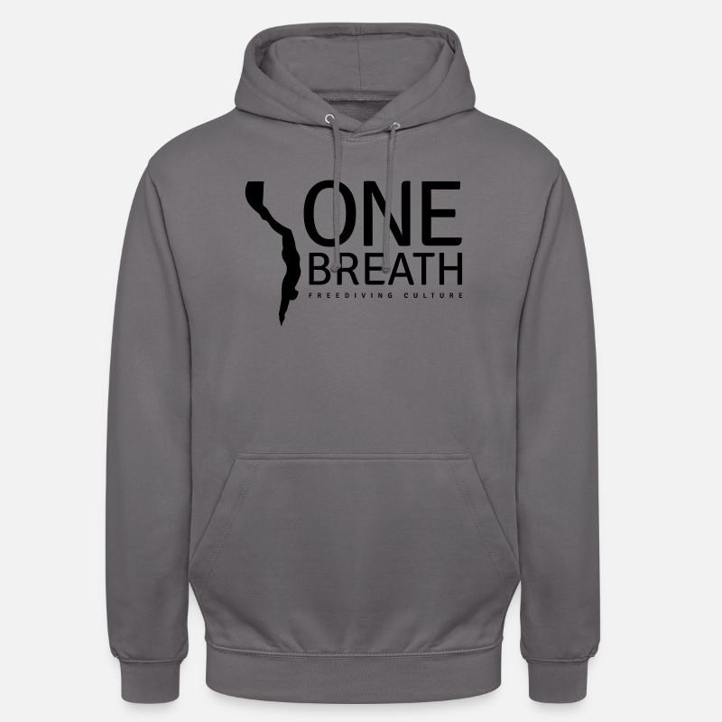 One Breath (custom color) - Sweat-shirt à capuche unisexe - gris éléphant