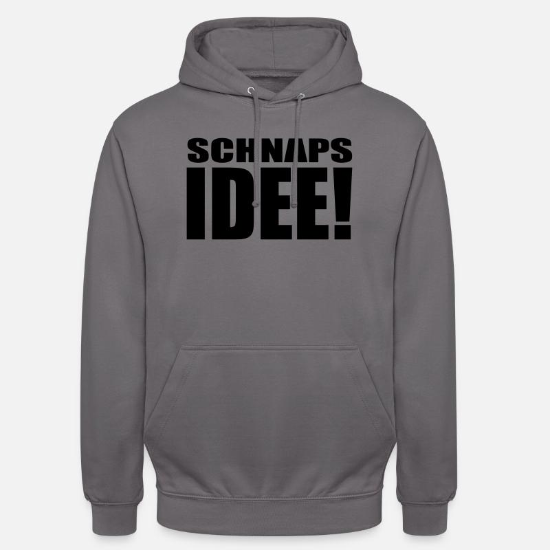 schnapsidee - Unisex Hoodie - Mittelgrau
