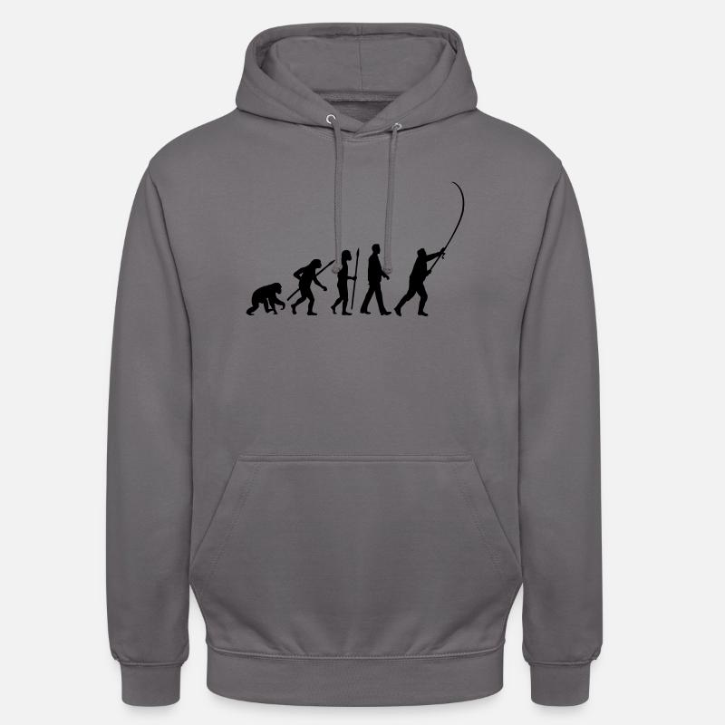 evolution_angler_042013_a_1c - Sweat-shirt à capuche unisexe - gris éléphant