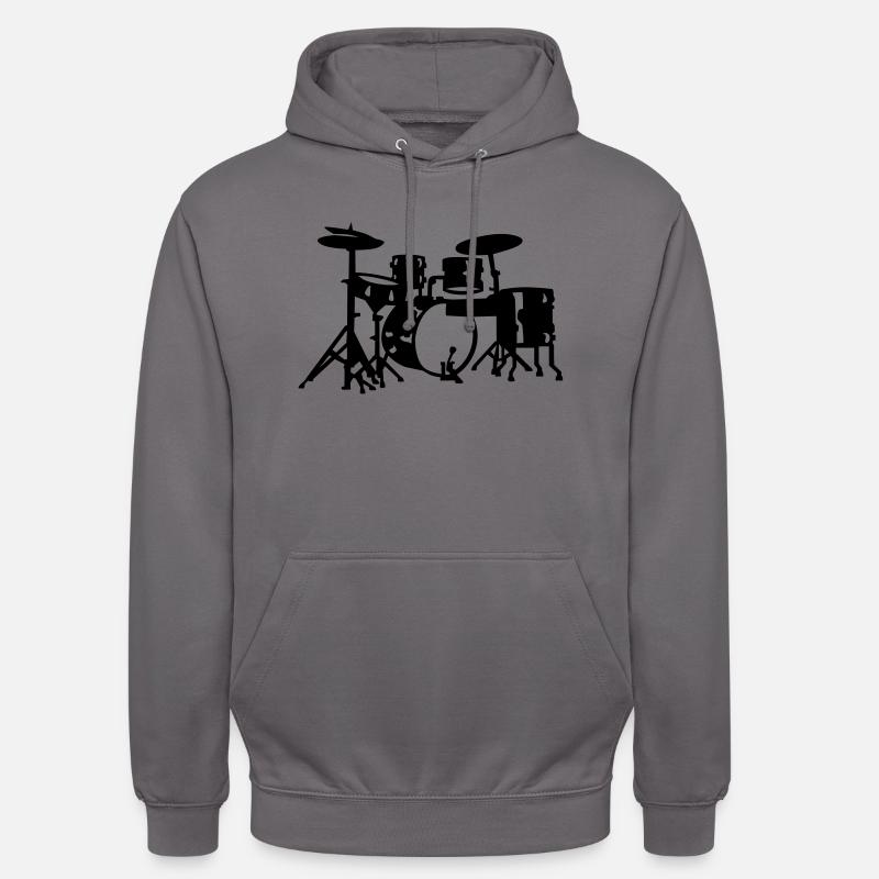 Batterie - Sweat-shirt à capuche unisexe - gris éléphant
